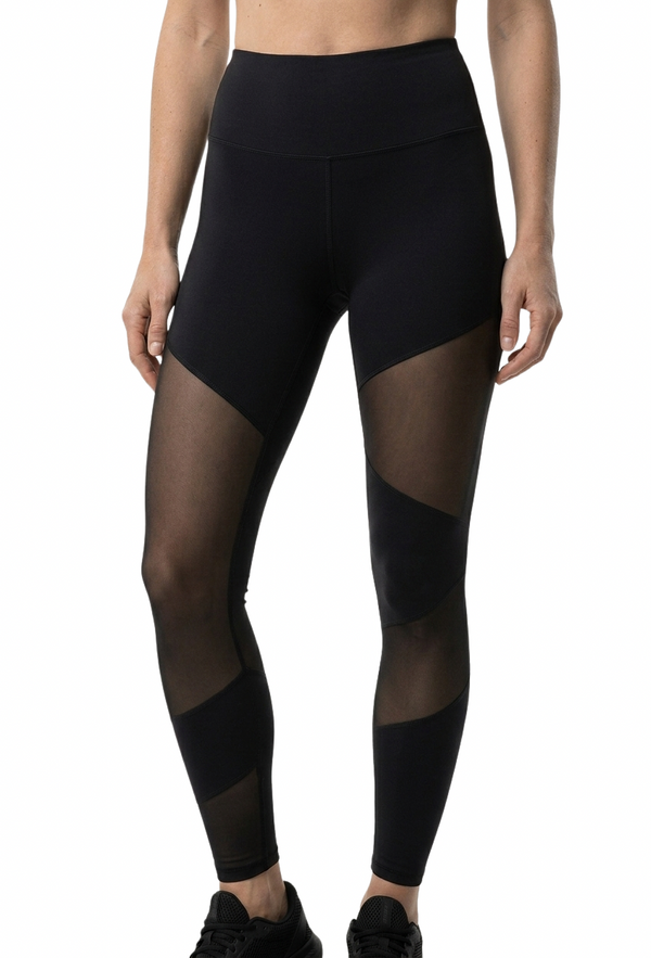 Sheer Panel Shaping Leggings