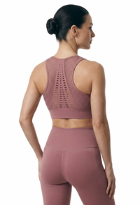 Mauve Front Slit Bra