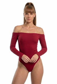 Sleek Bardot Contour Bodysuit